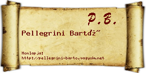 Pellegrini Bartó névjegykártya